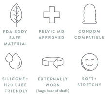 Load image into Gallery viewer, The Ohnut, a stackable cock ring to help women suffering from pelvic pain conditions such as endometriosis and vaginismus