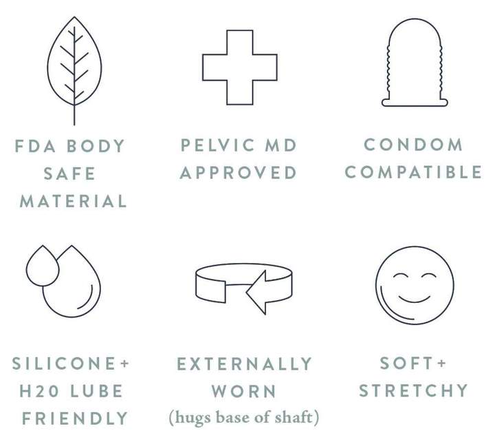 The Ohnut, a stackable cock ring to help women suffering from pelvic pain conditions such as endometriosis and vaginismus