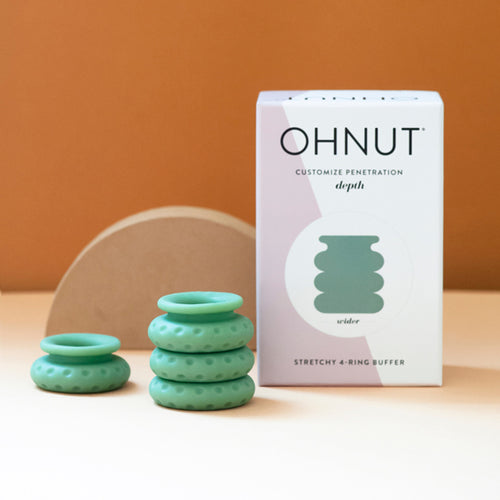 BodyGra, Ireland's sexual wellness shop - Ohnut are a set of stackable bumpers so you can customise penetration depth during intercourse. They're ideal for anyone suffering from endometriosis, vaginismus, or post gynae surgery.