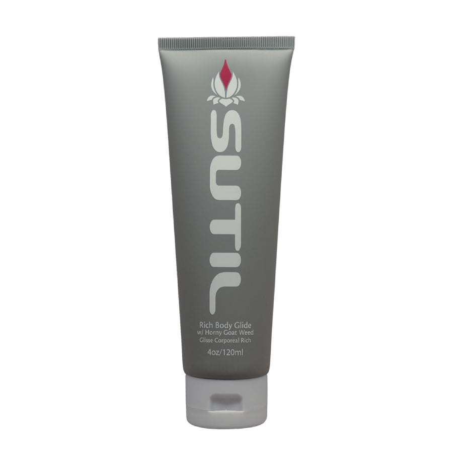 Sutil Rich Body Glide luxurious thick water based lubricant. Sutil Rich is vegan as well toy and condom friendly - BodyGrá, Ireland's Sexual Health & Wellness Shop