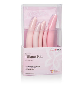 Packaging shot of the Calexotics Inspire silicone dilator set.